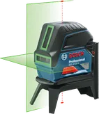 Outil de nivellement laser Bosch GCL 2-15 G avec faisceaux verts.