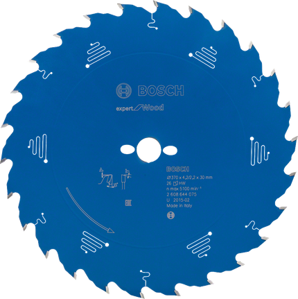Lame de scie circulaire Bosch Expert pour bois, diamètre 370 mm.