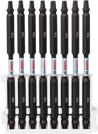 Pack de 8 embouts de vissage Bosch Impact Control T20 T25 110 mm.