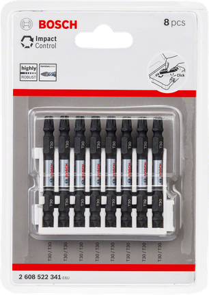 Embouts de tournevis Bosch Impact Control 8 pièces.