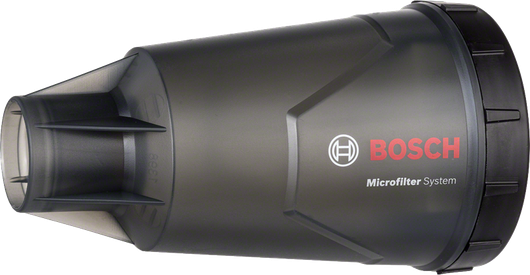 Bac à poussière Bosch avec système de microfiltre, noir.