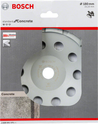 Meule diamantée Bosch Standard pour béton 180 mm.