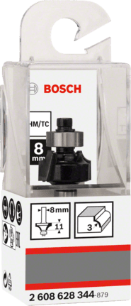 Bosch 2 608 628 339 Fraise à arrondir 8 mm 4 x 12,7 x 53 mm 