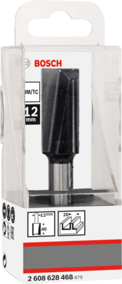 Bosch 2608629369 - Fraise à rainurer droit en V 8 mm, D 12,7 mm, L 10 mm, G  44,5 mm, 90°