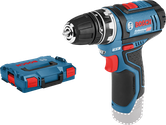 Perceuse Bosch GSR 12V-15 FC avec mallette de transport.