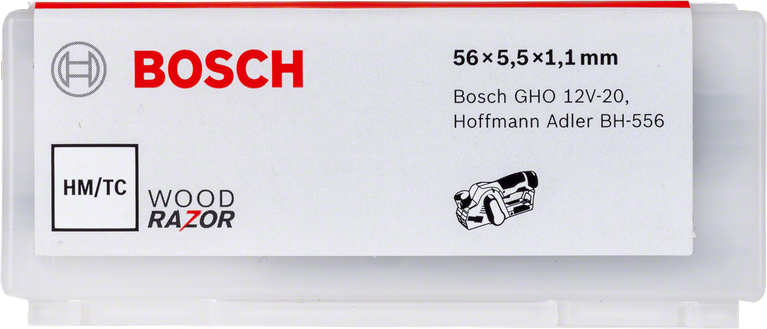 Couteau de rabot Bosch 56 mm en carbure de tungstène.