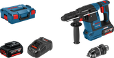 Perforateur perforateur sans fil Bosch GBH 18V-26 F avec accessoires.