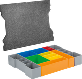 Coffret de rangement Bosch L-BOXX 12 pièces pour le rangement de petits objets.