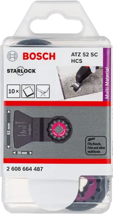 Lames multifonctions rigides Bosch ATZ 52 SC HCS, lot de 10.