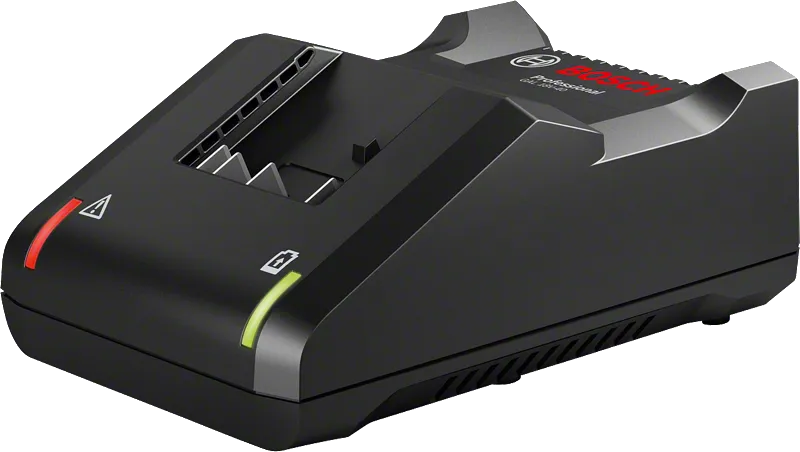 Chargeur de batterie Bosch GAL 18V-40 avec indicateurs LED.