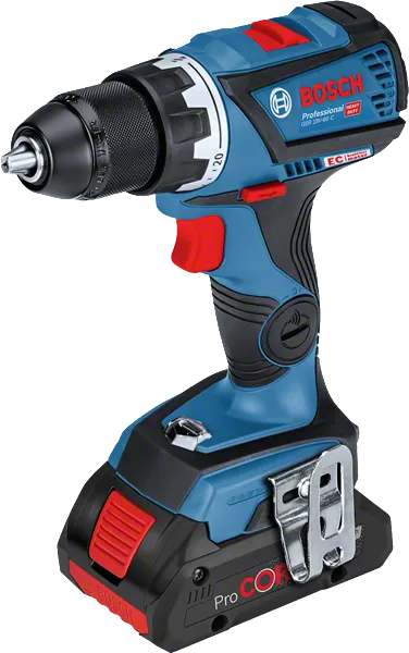 Perceuse sans fil Bosch GSR 18V-60 C avec batterie ProCORE.