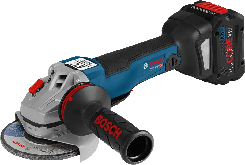 Meuleuse d'angle sans fil Bosch GWS 18V-10 PC, disque de 125 mm.