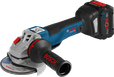 Meuleuse d'angle sans fil Bosch GWS 18V-10 PC, disque de 125 mm.