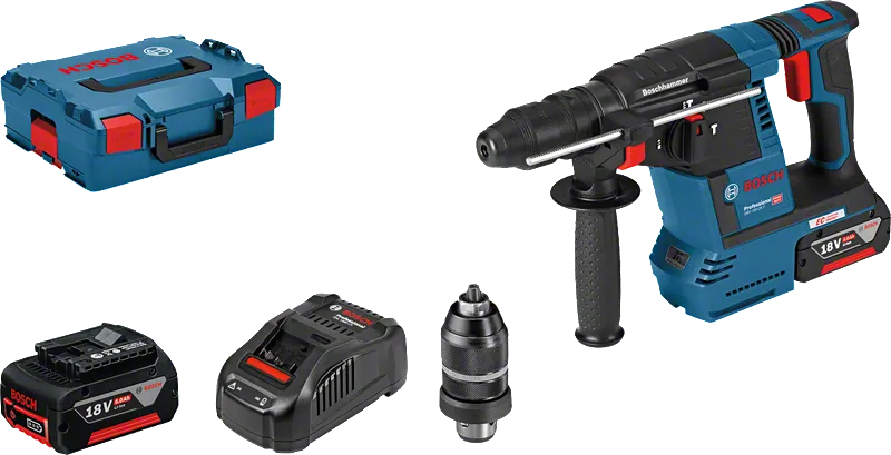Marteau perforateur Bosch GBH 18V-26 F avec coffret et accessoires.