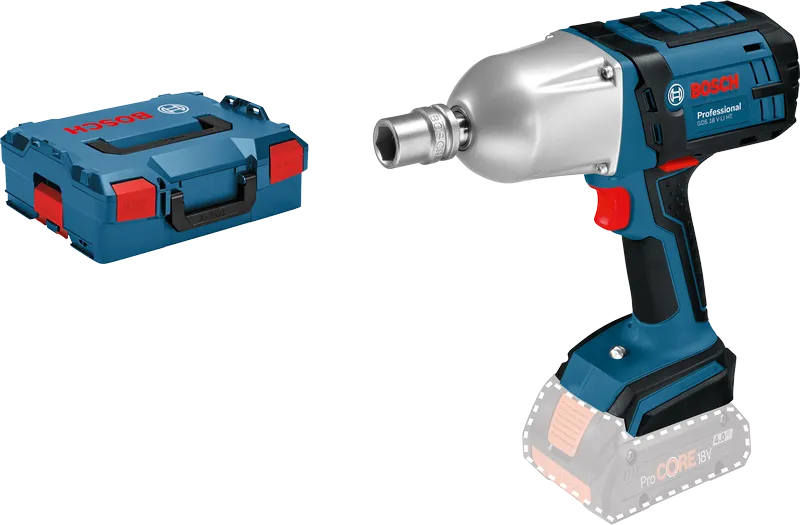 Clé à chocs sans fil Bosch GDS 18V-LI HT avec étui.