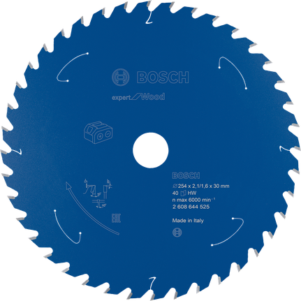 Lame de scie circulaire Bosch Expert pour bois 254 mm pour scies sans fil.
