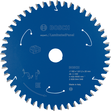 Lame de scie circulaire Bosch Expert pour panneaux stratifiés 48T.