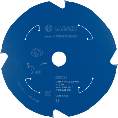 Lame de scie circulaire Bosch Expert pour fibrociment 165 mm.