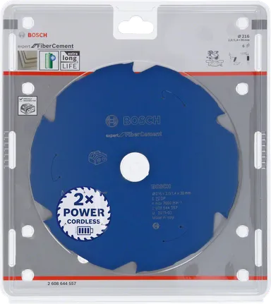 Lame de scie circulaire Bosch Expert pour fibrociment, compatible avec les scies sans fil.