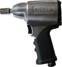 Clé à chocs pneumatique Bosch avec poignée ergonomique.