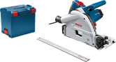 Scie plongeante Bosch GKT 55 GCE avec rail de guidage.