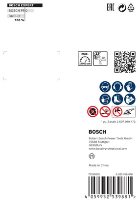 Disque à tronçonner diamanté Bosch EXPERT HardCeramic 85 × 22,23 × 1,6 × 7 mm.