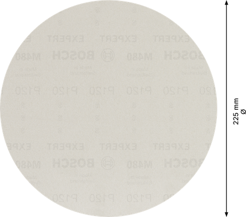 Disque de ponçage Bosch EXPERT M480 Filet 225 mm G120.