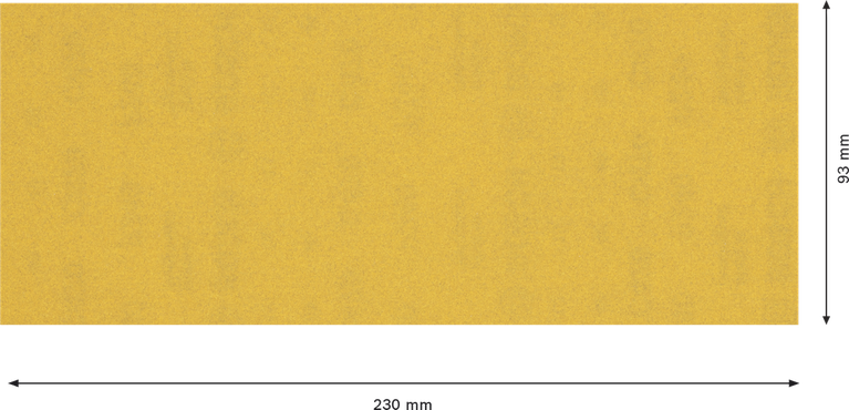Feuille de papier de verre Bosch C470 93x230mm grain 240.