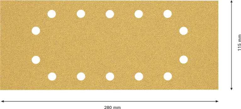 Papier abrasif Bosch EXPERT C470 115x280mm 14 trous.