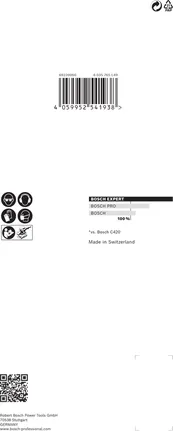 Papier abrasif Bosch EXPERT C470 93 x 186 mm G 80 10 pièces.