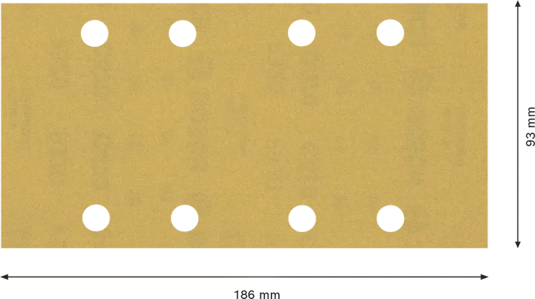 Papier abrasif Bosch EXPERT C470 93x186mm, 8 trous G320.