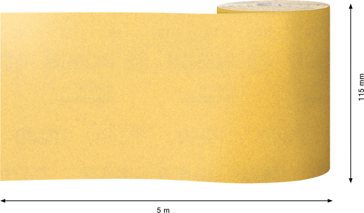 Rouleau de papier de verre Bosch EXPERT C470, 5 m x 115 mm, grain 240.