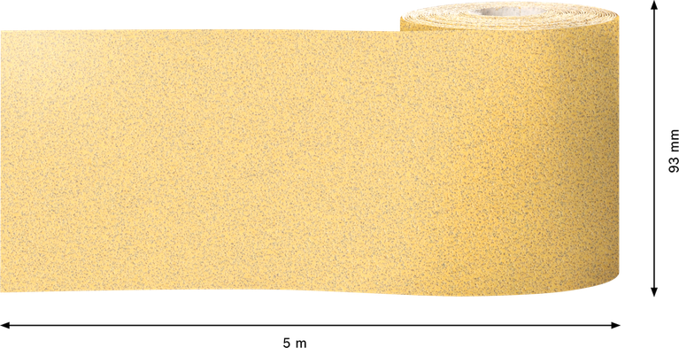 Rouleau de papier de verre Bosch EXPERT C470 93 mm x 5 m, grain 80.