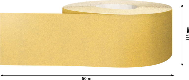 Rouleau de papier de verre Bosch EXPERT C470, 115 mm x 50 m.