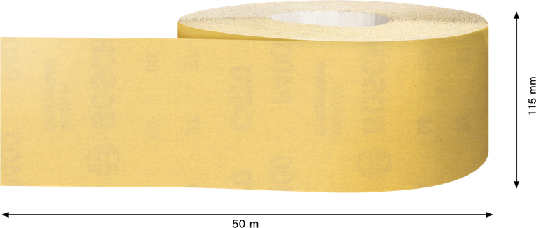 Rouleau de papier de verre Bosch EXPERT C470, 115 mm x 50 m, grain 400.