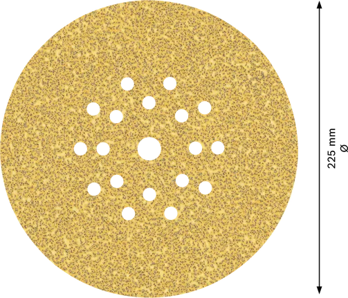 Disque abrasif Bosch EXPERT C470 225 mm, 19 trous.