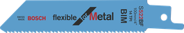 Lame de scie flexible pour métaux Bosch S 522 BF.