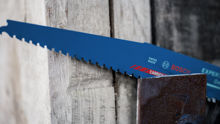 10 Lames Scie Sabre Bosch EXPERT Wood With Metal Demolition S1267XHM - 300 Mm Pour Bois Clous Métal