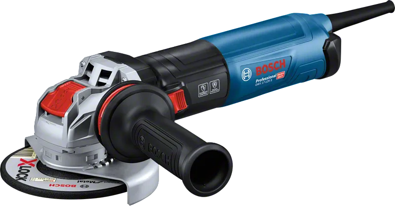 Meuleuse d'angle Bosch GWX 17-125 S avec système X-LOCK.