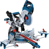 Scie à onglets sans fil Bosch GCM 18V-216 DC avec lame de 216 mm.