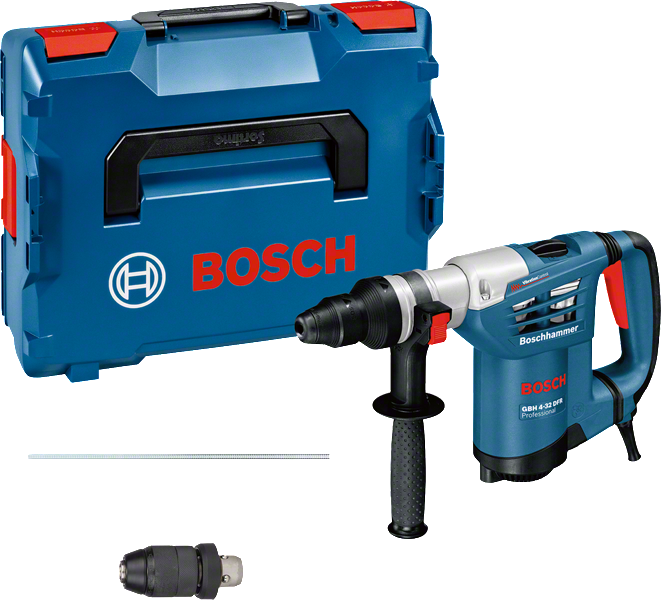 Marteau perforateur Bosch GBH 4-32 DFR avec coffret et mandrin supplémentaire.