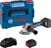 Meuleuse d'angle Bosch GWX18V-10SC avec coffret et accessoires.