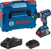 Coffret perceuse-visseuse sans fil Bosch GSB 18V-60 C avec coffret et chargeur.