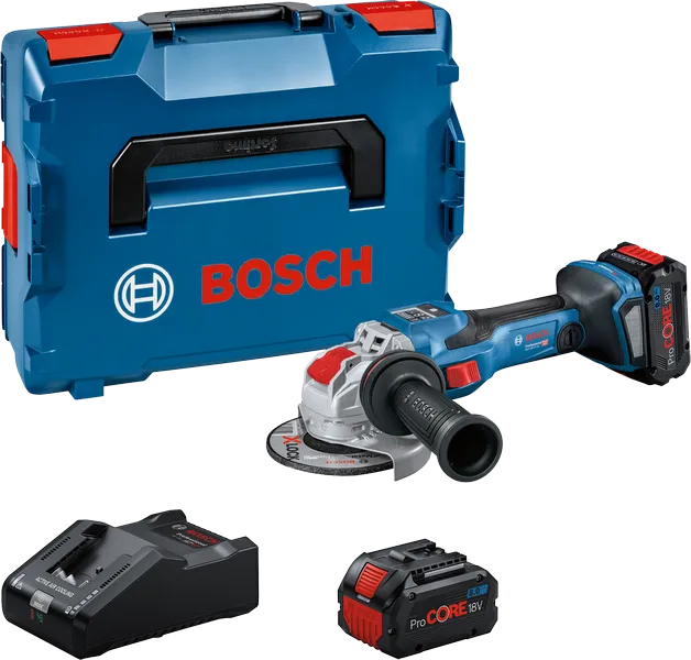 Ensemble de meuleuse d'angle sans fil Bosch GWX 18V-15 SC.