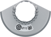 Grille de protection Bosch sans couvercle, diamètre 115 mm.