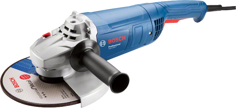 Meuleuse d'angle Bosch GWS 2000 P avec disque de 230 mm.