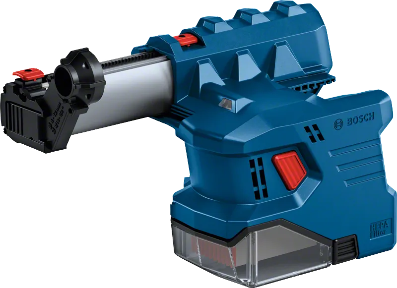 Aspirateur de poussière Bosch GDE 18V-12 avec filtre HEPA.