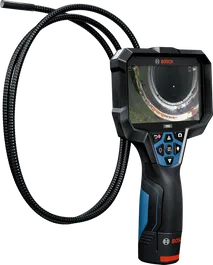 Caméra d'inspection Bosch GIC 12V-5-27 C avec écran de 5 pouces.