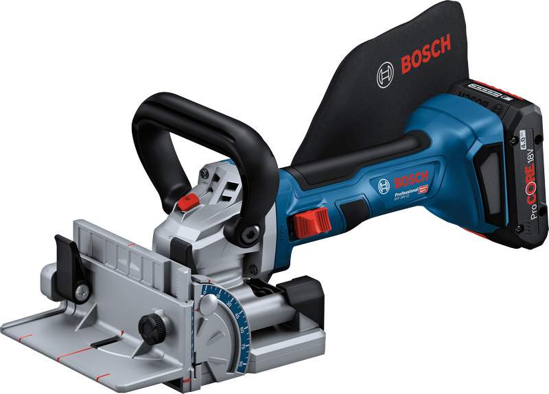 Fraiseuse à lamelles sans fil Bosch GFF 18V-22 pour des assemblages de bois précis.