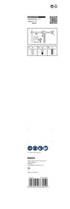 Coffret de forets pour marteau perforateur Bosch EXPERT SDS Clean plus-8X 16 x 400 x 550.